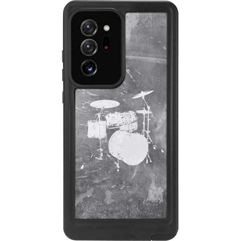 Faded Drumset Galaxy Note20 Ultra 5G Waterproof Case