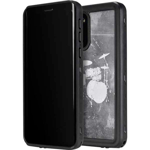 Faded Drumset Galaxy S20 Plus Waterproof Case