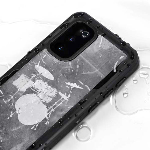 Faded Drumset Galaxy S20 Waterproof Case