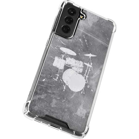 Faded Drumset Galaxy S21 FE Clear Case