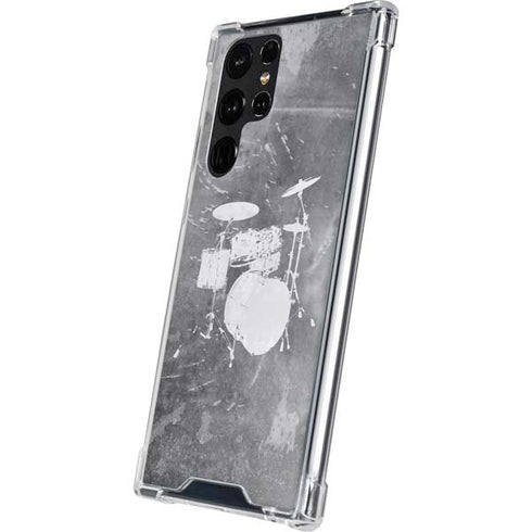 Faded Drumset Galaxy S22 Ultra Clear Case
