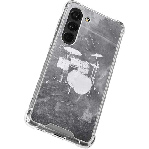 Faded Drumset Galaxy S23 Clear Case