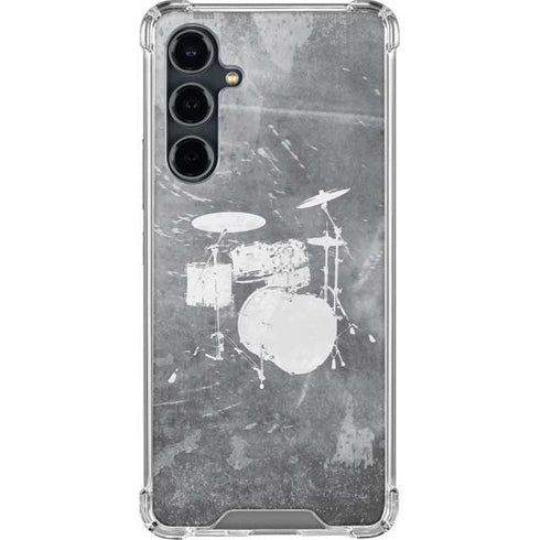 Faded Drumset Galaxy S23 FE Clear Case