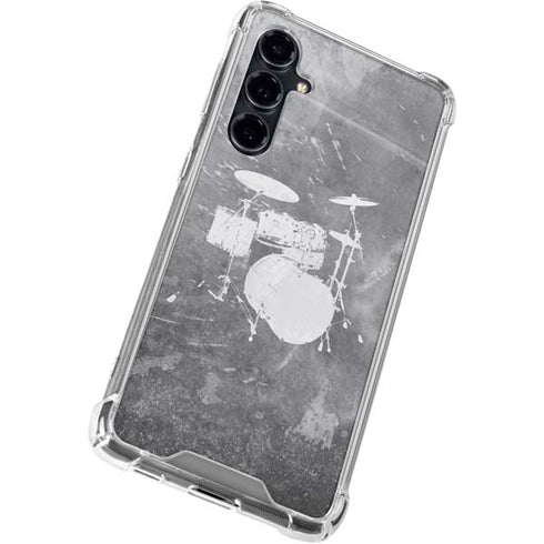 Faded Drumset Galaxy S23 FE Clear Case
