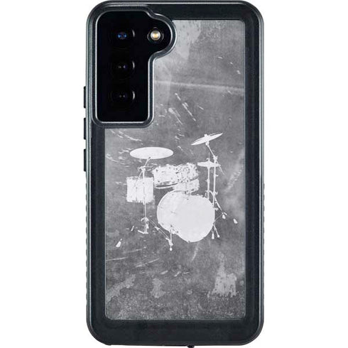 Faded Drumset Galaxy S23 Plus Waterproof Case
