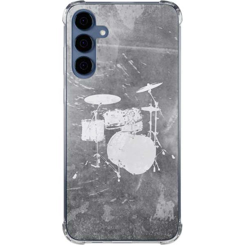Faded Drumset Galaxy S24 Clear Case