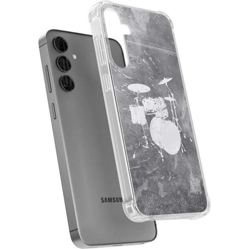 Faded Drumset Galaxy S24 Plus Clear Case