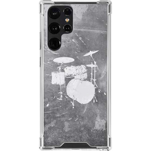 Faded Drumset Galaxy S24 Ultra Clear Case