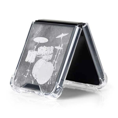 Faded Drumset Galaxy Z Flip5 5G Clear Case