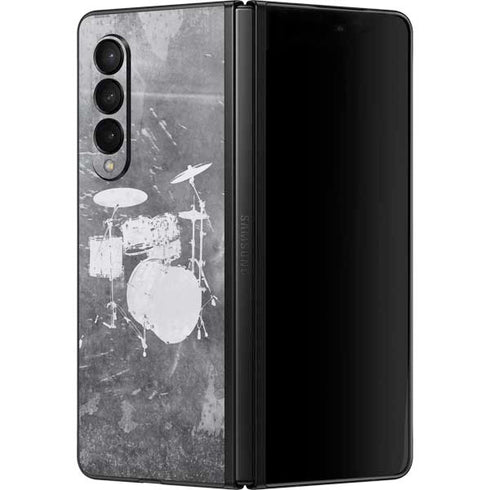 Faded Drumset Galaxy Z Fold3 5G Skin