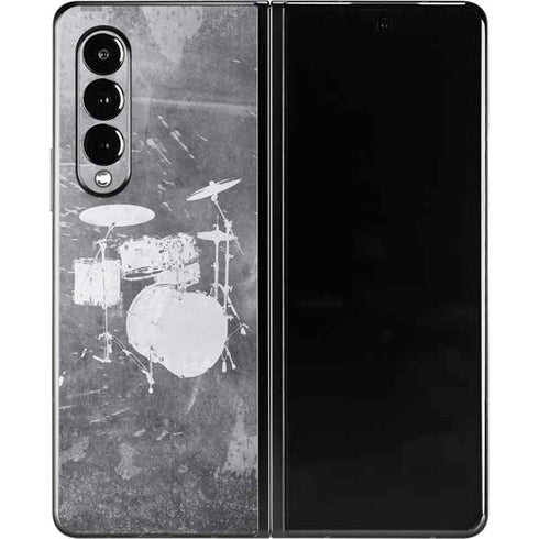 Faded Drumset Galaxy Z Fold3 5G Skin
