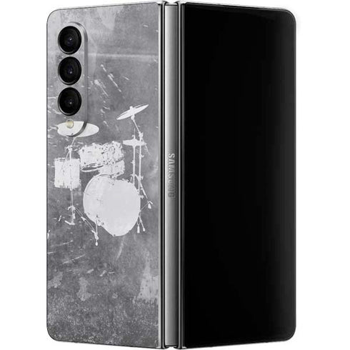 Faded Drumset Galaxy Z Fold4 5G Skin