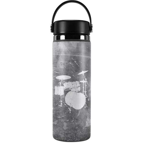Faded Drumset Hydro Flask 20oz Wide Mouth Skin