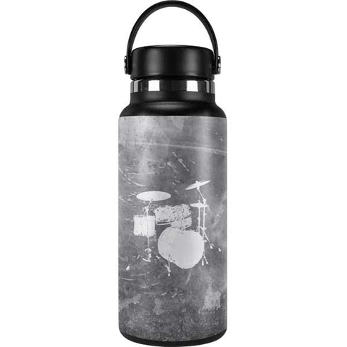 Faded Drumset Hydro Flask 32oz Wide Mouth Skin