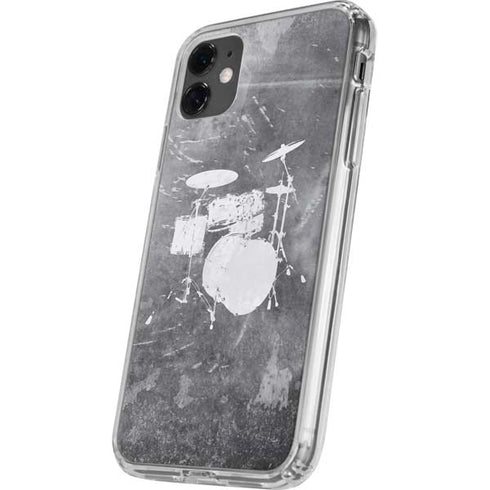 Faded Drumset iPhone 11 Clear Case