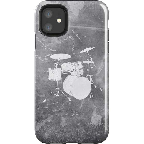 Faded Drumset iPhone 11 Impact Case