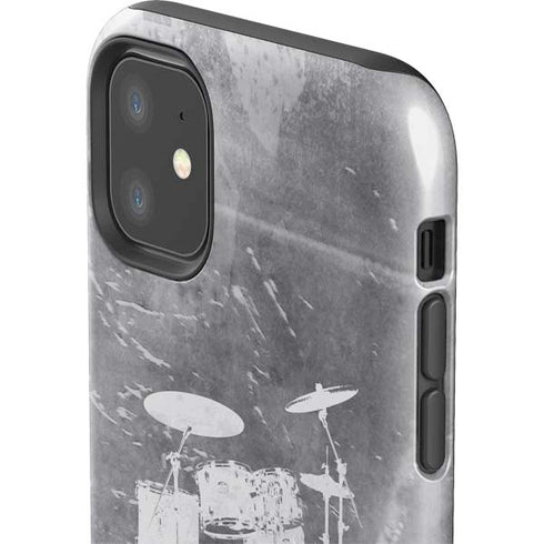 Faded Drumset iPhone 11 Impact Case