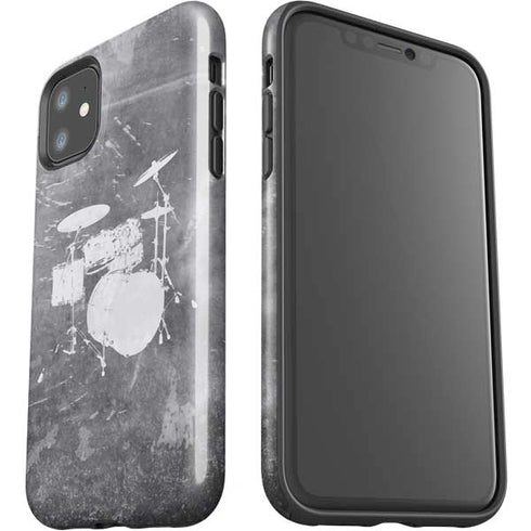 Faded Drumset iPhone 11 Impact Case