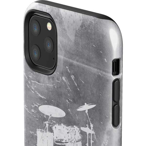 Faded Drumset iPhone 11 Pro Max Impact Case
