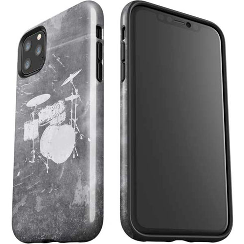 Faded Drumset iPhone 11 Pro Max Impact Case