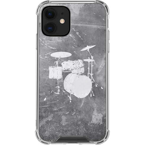 Faded Drumset iPhone 12 Clear Case