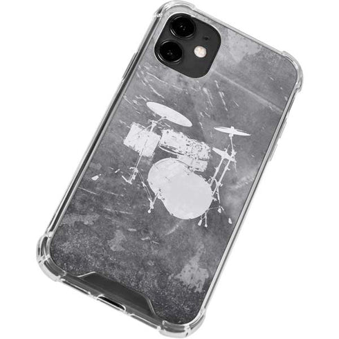 Faded Drumset iPhone 12 Clear Case