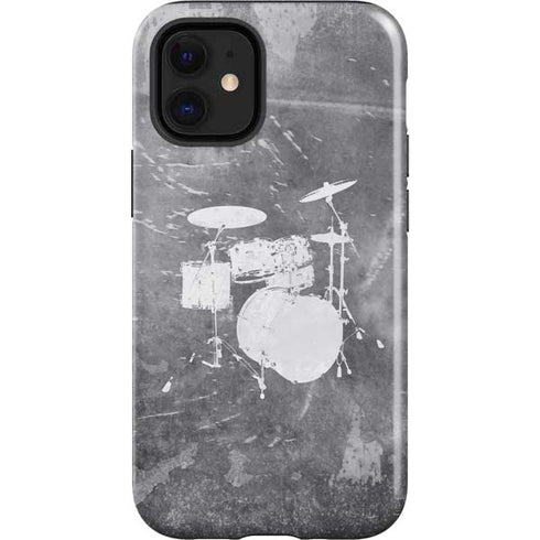 Faded Drumset iPhone 12 Mini Impact Case