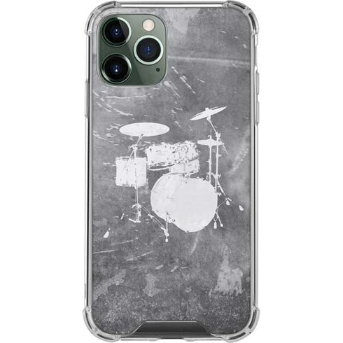 Faded Drumset iPhone 12 Pro Clear Case