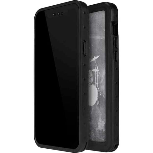 Faded Drumset iPhone 12 Pro Max Waterproof Case