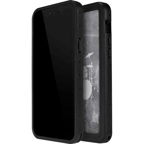 Faded Drumset iPhone 12 Pro Waterproof Case