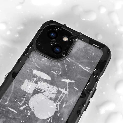 Faded Drumset iPhone 13 Mini Waterproof Case