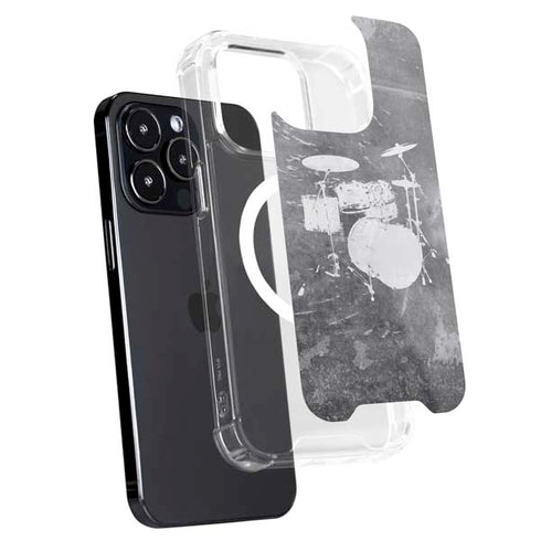 Faded Drumset iPhone 13 Pro Max MagSafe Case