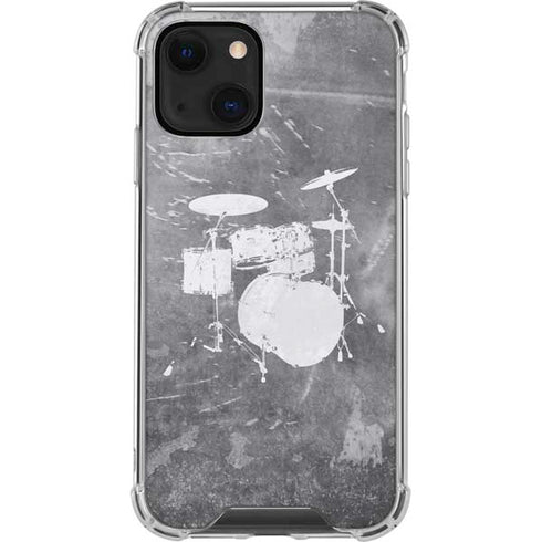 Faded Drumset iPhone 14 Plus Clear Case