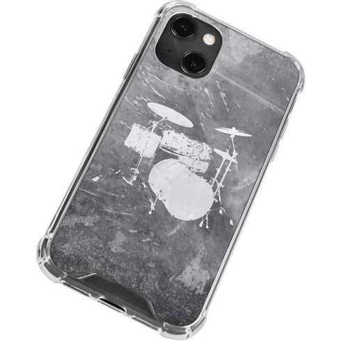 Faded Drumset iPhone 14 Plus Clear Case
