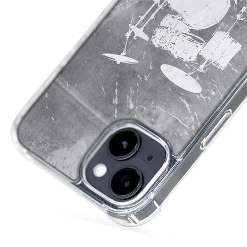 Faded Drumset iPhone 15 Plus MagSafe Case