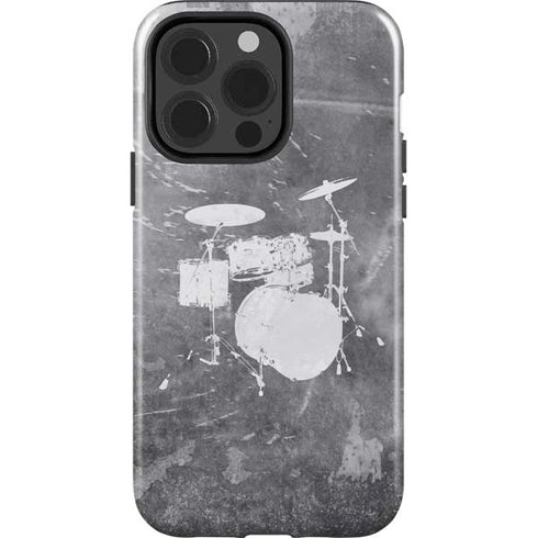 Faded Drumset iPhone 15 Pro Impact Case