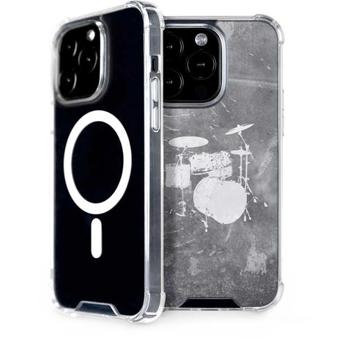 Faded Drumset iPhone 14 Pro MagSafe Case