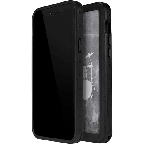 Faded Drumset iPhone 14 Pro Max Waterproof Case
