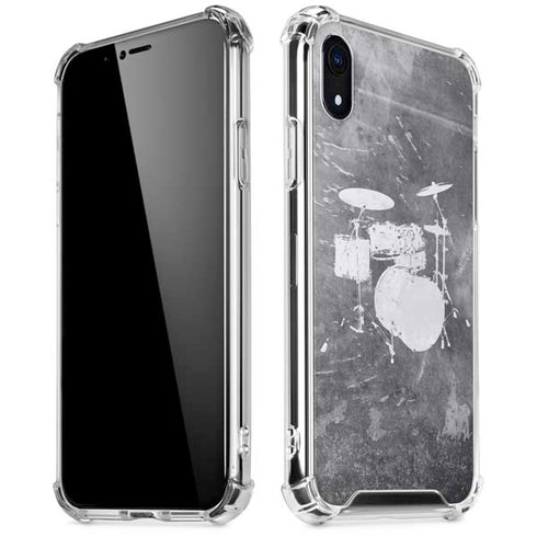 Faded Drumset iPhone XR Clear Case