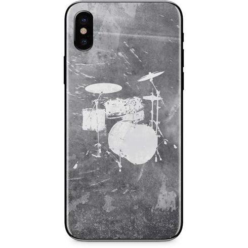 Faded Drumset iPhone XS Skin