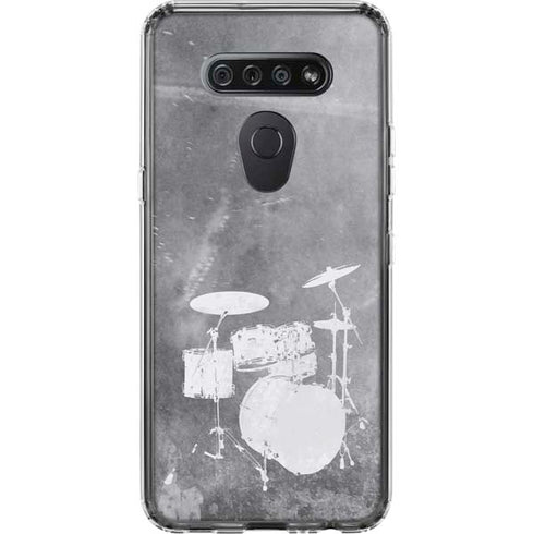 Faded Drumset LG K51/Q51 Clear Case