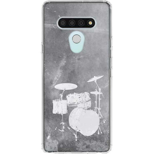 Faded Drumset LG Stylo 6 Clear Case