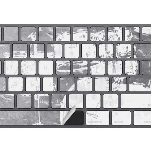Faded Drumset Magic Keyboard with Numeric Keypad Skin