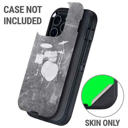 Faded Drumset Otterbox Defender iPhone Skin