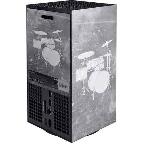 Faded Drumset Xbox Series X Console Skin