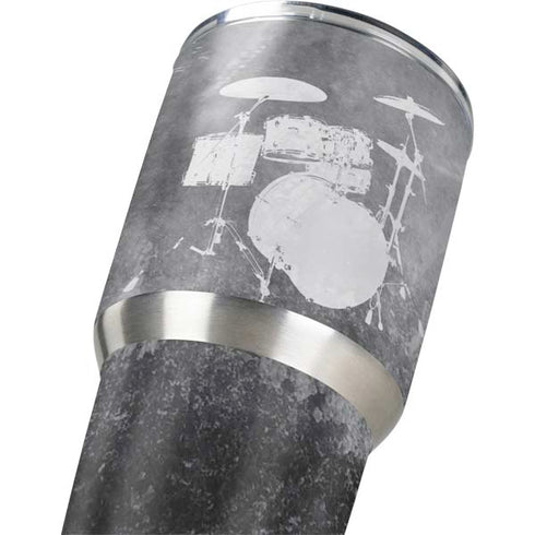 Faded Drumset Yeti 30oz Rambler Tumbler Skin