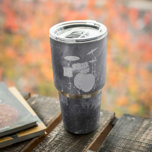 Faded Drumset Yeti 30oz Rambler Tumbler Skin