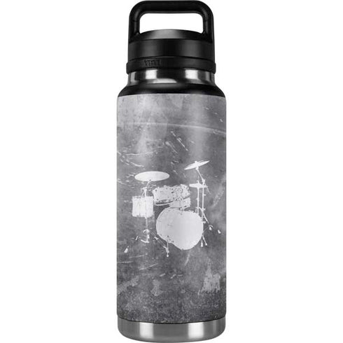 Faded Drumset YETI Rambler 36oz Bottle Skin