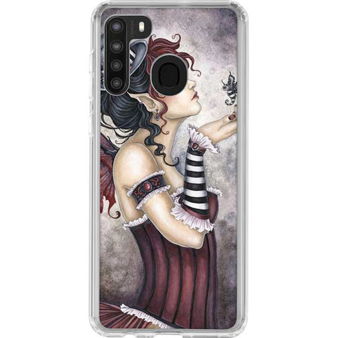 Amy Brown Fae-Risque Galaxy A21 Clear Case
