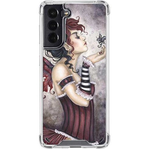 Amy Brown Fae-Risque Galaxy S21 5G Clear Case